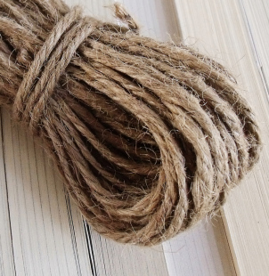 实用挂绳素色粗麻绳手工diy挂门帘绳子 黄麻绳4mm1元3米结实耐用