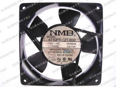 12025原装NMB 散热风扇 4710PS-12T-B30 230V 14/11W 金属框风扇