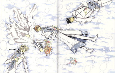 【翼方阁】定制！翼年代记cos小樱小狼法伊黑钢雪地装插画cosplay