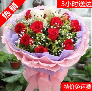 佛山花店同城鲜花速递送花珠海江门顺德南海禅城区北滘容桂龙江镇