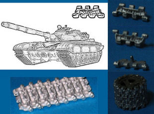 橡叶Spade Ace黑桃 SAT-35009 苏联俄罗斯 T-72 主战坦克金属履带