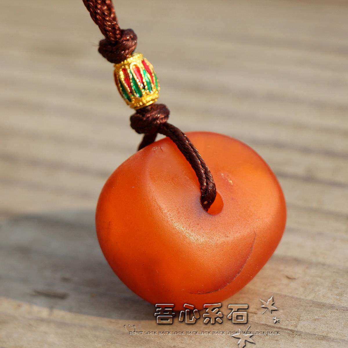 『系石苑』DIY散珠配件M-20古董蜜蜡藏传老蜜蜡饼子吊坠项钏