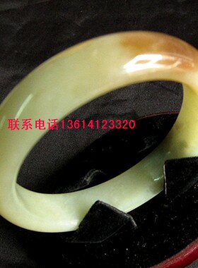 手镯内径圆润细腻天然岫玉