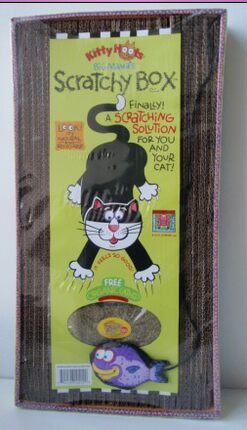 fatcat大号瓦楞纸猫爪板 含猫薄荷和挂绳玩具 猫咪的最爱