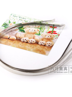 手工diy发卡材料 自制蝴蝶结丝带发箍头箍 合金发饰头饰品配件