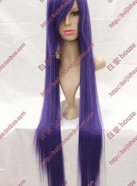cosplay假发 深紫色100CM长直发 妖狐X仆SS凛凛蝶 知世公主藤林杏