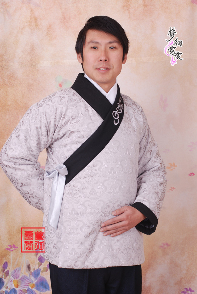 独家设计汉服高档绣花提花缎夹棉袄冬季男装定做纯手工上衣,个性定制/设计服务/DIY,汉服定制/加工,淘宝优惠券,粉丝福利购,淘宝优惠卷