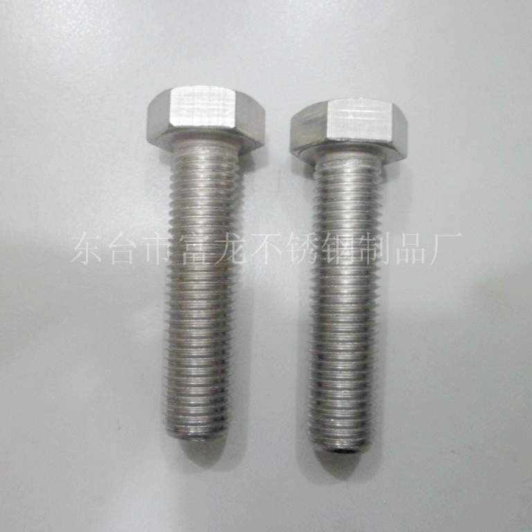 304不锈钢螺栓外六角M12*20图片