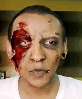 万圣节化妆品道具特效恐怖僵尸妆丧尸眼睛妆鬼妆超绚吓死人不偿命