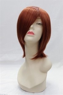 cosplay假发 棕红色收脸短发 cos假发 桂木桂马 谢语花