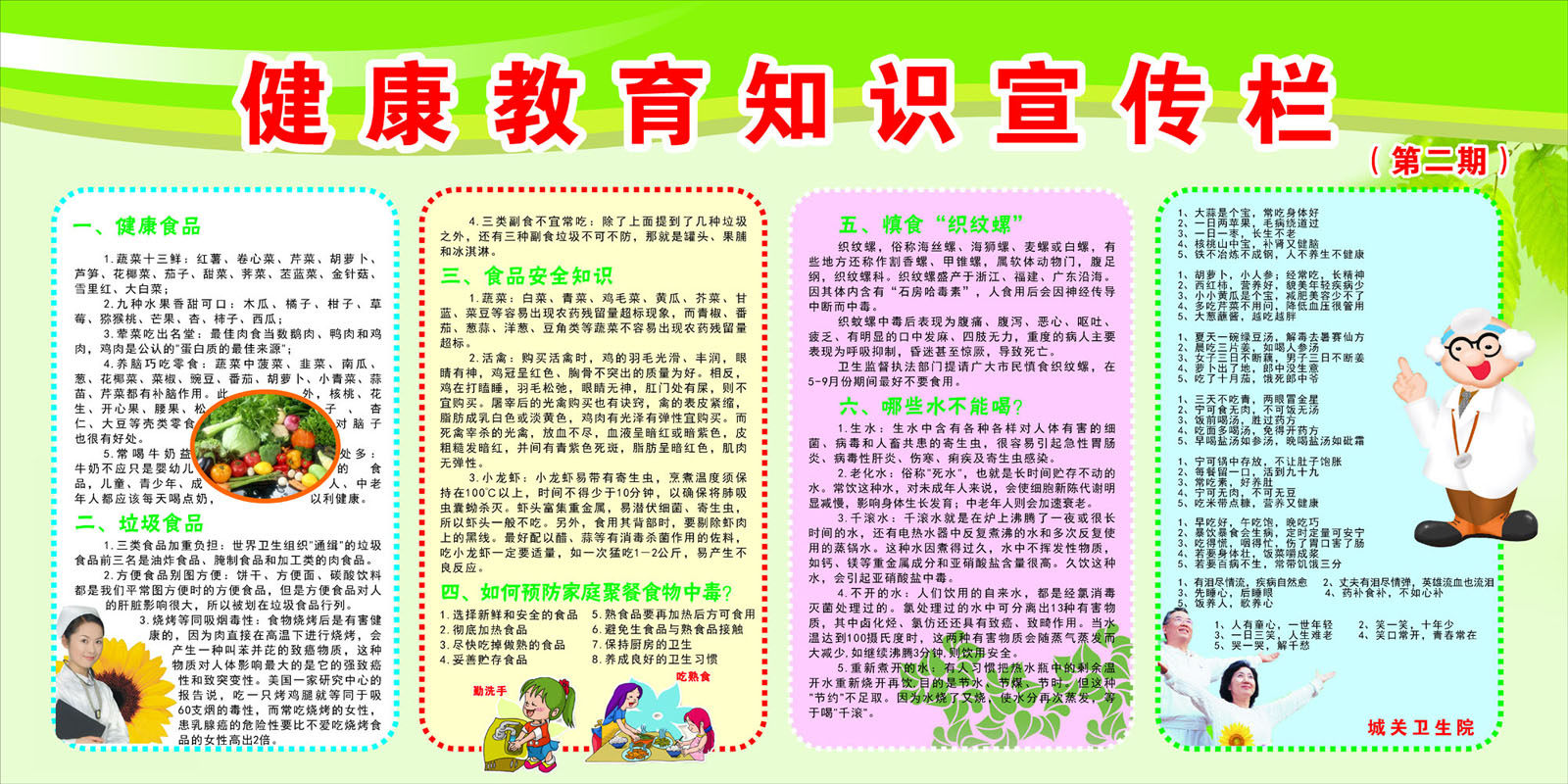609海报印制海报展板素材338卫生院健康教育知识宣传栏版面