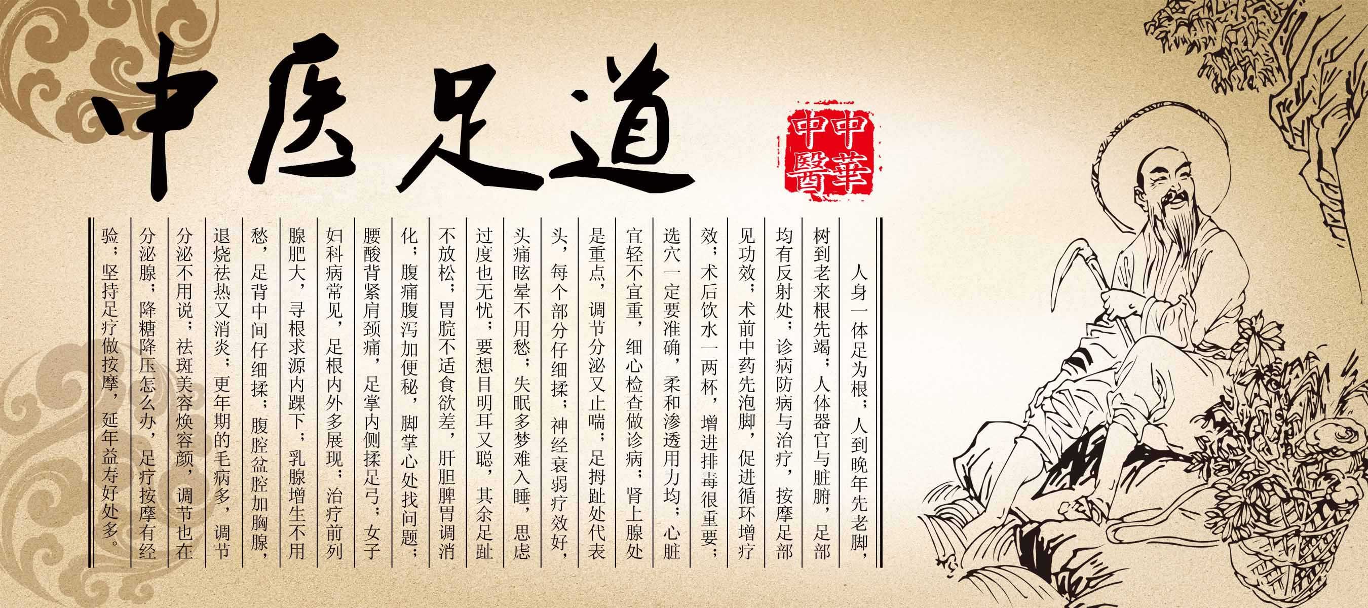 海报印制76素材美容足浴足海报展板56中医足道海报