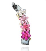 Banana clips of ya-na rhinestones Korea banana clips clips hair accessories Crystal vertical cross Chuck hairpin E0031