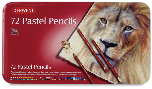 英国得韵Pastel pencils色粉彩铅 粉彩 粉画铅笔72色36色24色铁盒