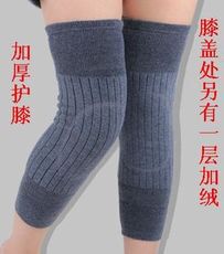 羊毛加绒一对均码保暖护膝盖