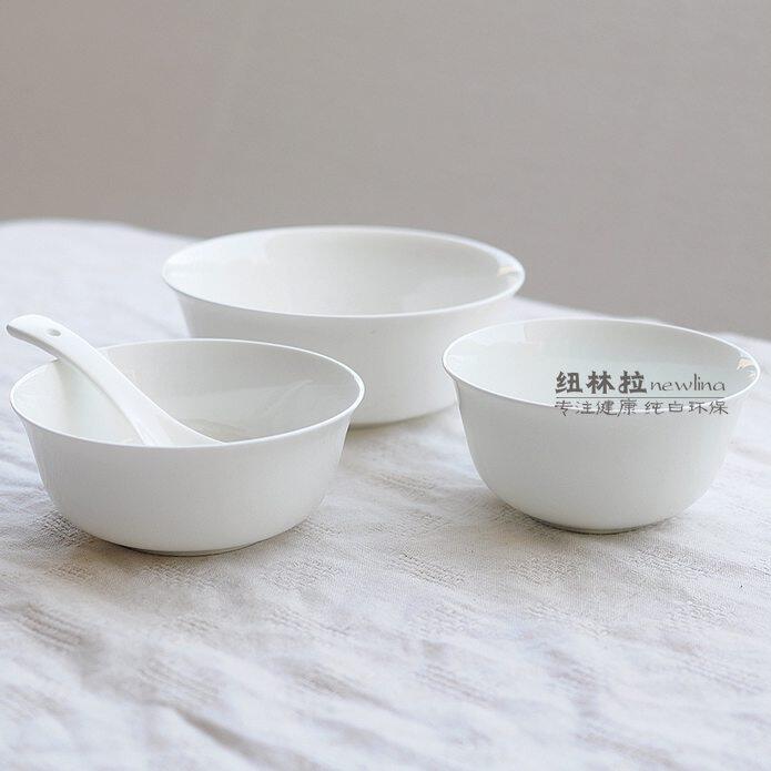 景德镇骨瓷4.25寸纯白米中式饭碗图片