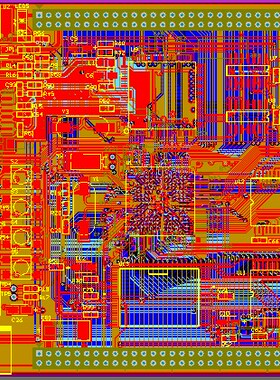 S3C2410开发板pcb arm9开发板 四层pcb 2410 ARM9开发板原理图PCB