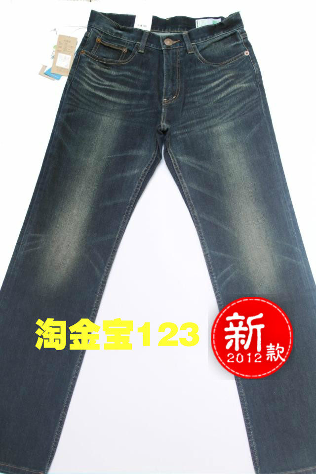 texwood萍果12年秋冬男牛仔裤9017048a nvo时尚直脚清仓价389元