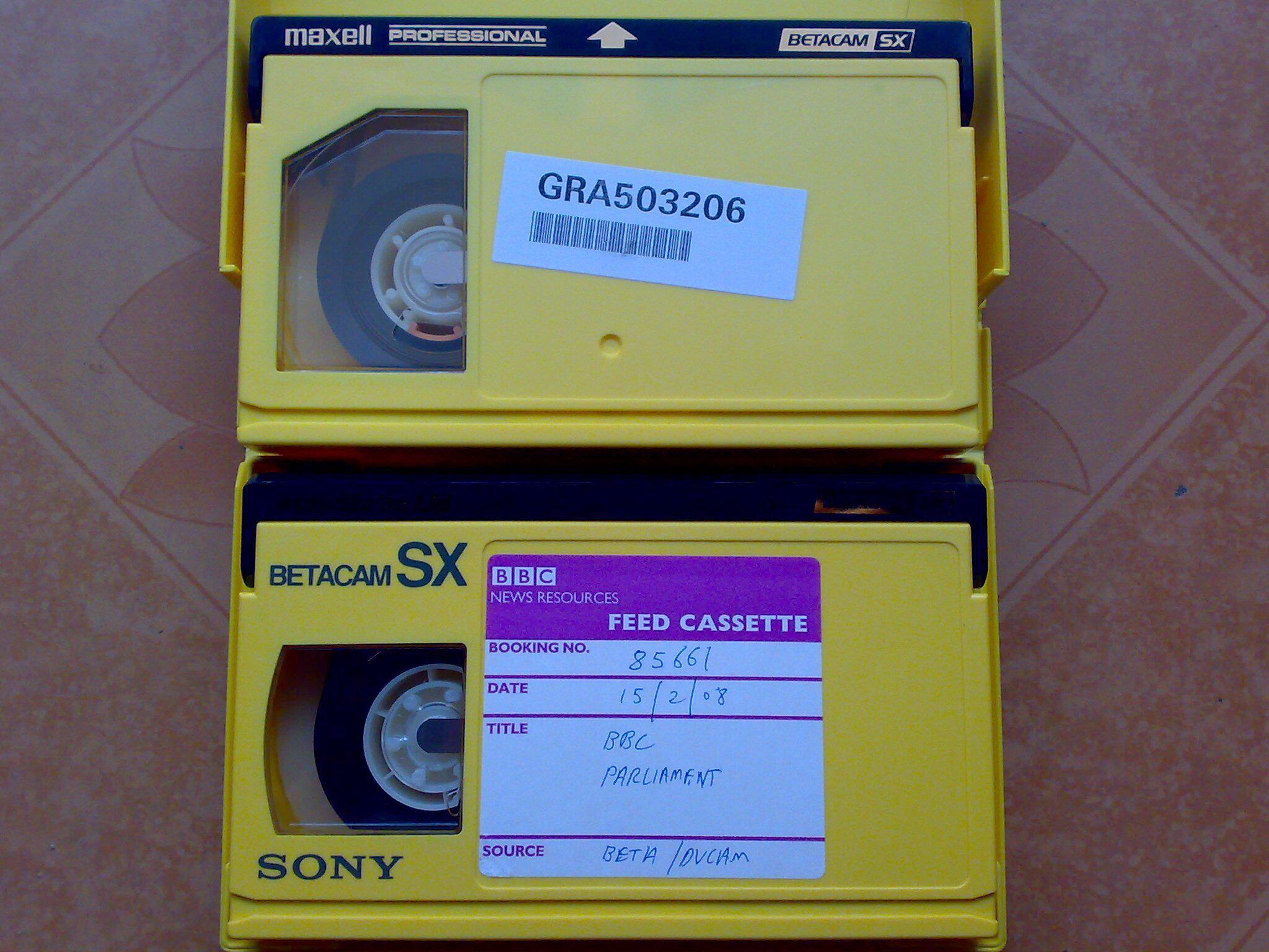 .日本进口 SONY maxell BETACAM SX 32专业录像带 高清摄像磁带