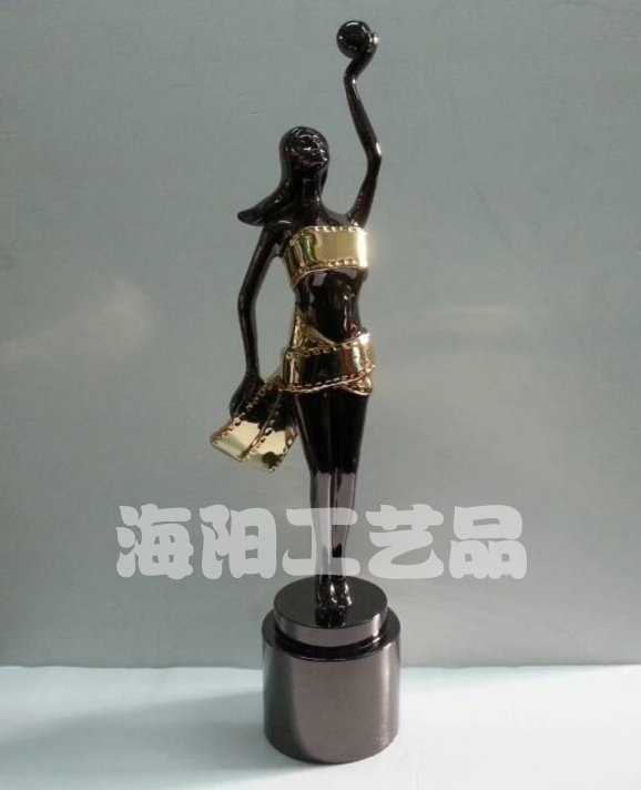 金属美女奖杯 香港金像奖杯香港 电影奖杯 奖座 高档人像奖杯