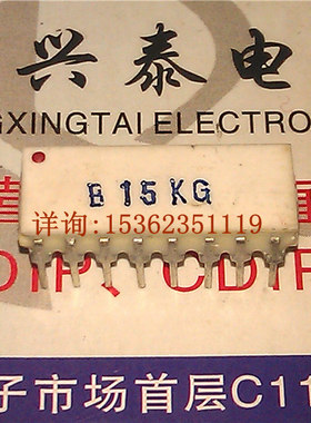 陶瓷插脚 电阻 B15KG 阻值15K 白色 双列16直插脚 白瓷DIP16陶封