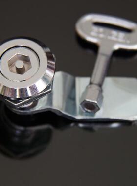 内六角锁芯防水转舌锁MS705-7钣金机柜锁 广告灯箱圆柱锁MS705-10