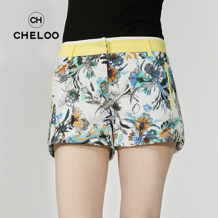 CHELOO高档专柜正品<em>短裤女夏2015新</em>宽松百