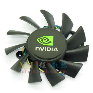 NVIDIA 550TI Firstdo 四针智能温控显卡散热风扇 GTX460