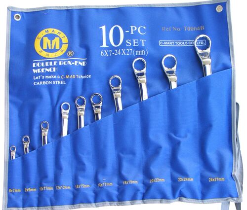 10十件套双头梅花扳手T0004AT0004A台湾西玛工具-CMART套装6-32MM