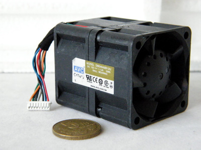 HP服务器拆机AVC 12V 1.14A 4CM滚珠双转子散热风扇 DB04048B12U