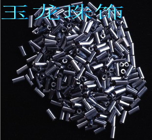 矿灰色玻璃珠管批 舞蹈裙子t恤衣服鞋装饰品婚纱串珠材料包包