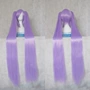 Cosplay tóc giả hatune Ngôi sao may mắn MIKU 柊 gương 120cm mét màu tím tóc dài đôi đuôi ngựa lụa nhiệt độ cao tóc giả - Cosplay cosplay one piece