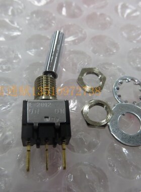 原装进口日本NKK E-2012P 钮子开关 0.4VA 28V镀金3脚2档摇头开关