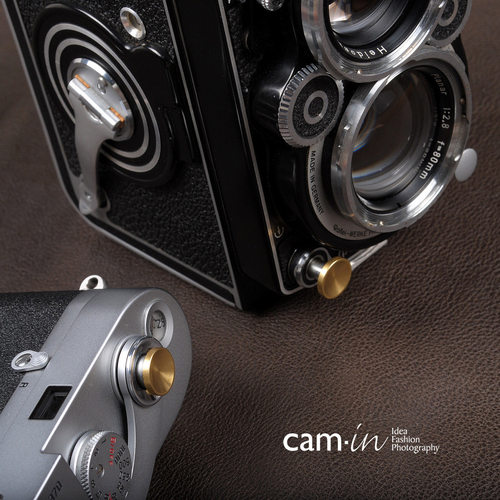 cam-in 相机专用快门按钮 经典款 深凹款（铜色）cam9019
