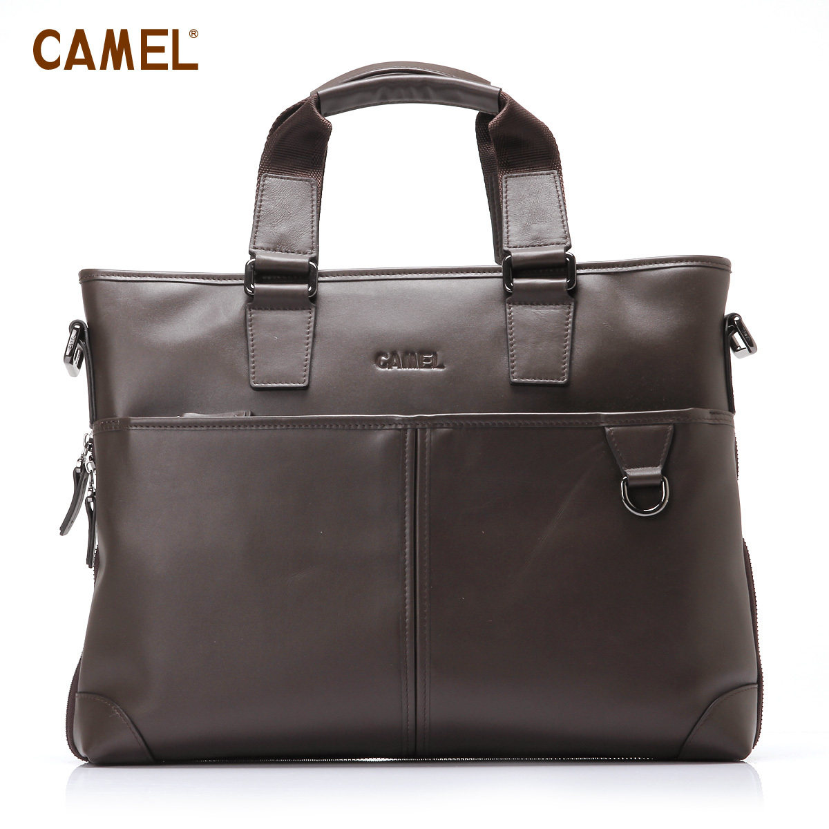 【非卖品】camel骆驼 横款大包 男 牛皮包 手提包 男人必备 MB1