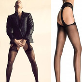 裤 连裤 袜 性感男袜四面镂空男士 男士 网袜 男袜裤 丝袜