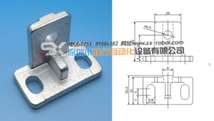 L型螺母NGL 治具支架 T02 连接块 机械手金具固定块JE40D050