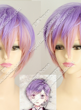魔鬼恋人 病娇正太逆卷奏人Kanato三子 紫色渐变色短发 cos假发