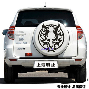 狼备胎贴 狼头 动物 汽车装饰品 反光个性贴RAV4  CRV创意车贴纸