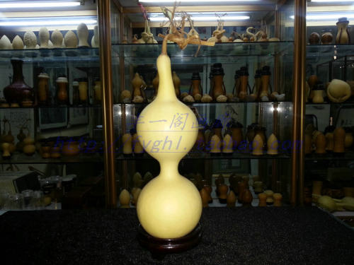 丰一阁文玩精品24厘米本长大摆件三庭三亭三停迎福招财葫芦 - 封面