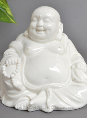摆件陶瓷汽车工艺品弥勒佛像