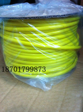 丽标 号码管 内齿梅花管 LP4 4平方 佳能专用线号套管 PVC管 黄色