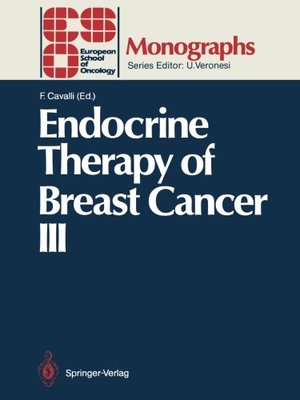 【预订】Endocrine Therapy of Breast Cancer III