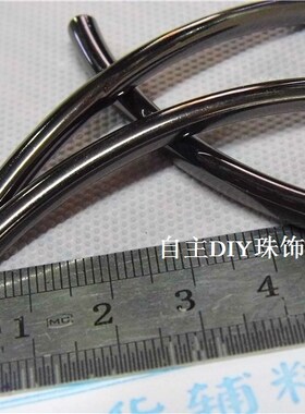 diy金属肩章串珠复古弧形弯管