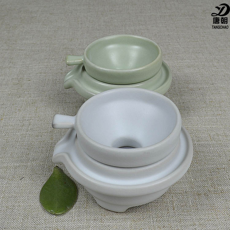 汝窑茶漏泡器滤茶器茶叶过滤网创意陶瓷开片陶瓷功夫茶具茶道配件