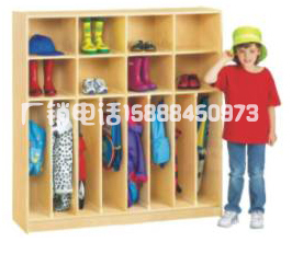 儿童衣帽柜 儿童衣柜 幼儿园家具 幼儿衣帽柜 防火板儿童柜子