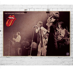 滚石乐队海报Jagger欧美摇滚乐队酒吧咖啡馆装饰画芯来图定制翻印