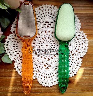 韩国进口正品水晶双面搓脚石去老茧搓脚板洗脚石去死皮磨脚石