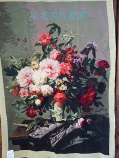 [2014.4月新]出口欧美博物馆收藏艺术品手工绒绣挂画vintage