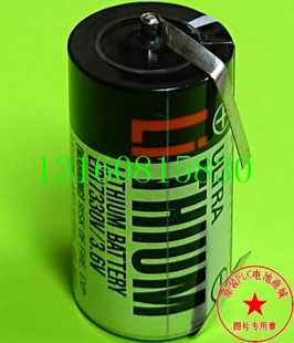 3.6V 带焊脚 进口 原装 PLC电池 ER17330V